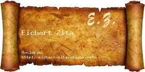 Eichert Zita névjegykártya